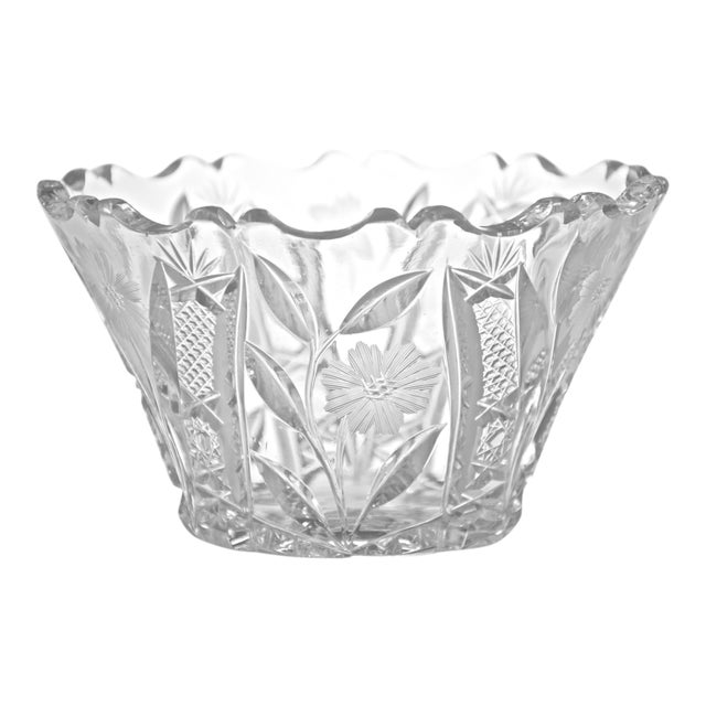 Cut Crystal Bowl Chairish