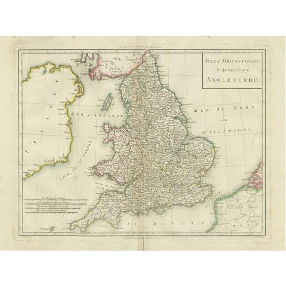 Map of England and Surrounding Regions, 1802 For Sale - Image 6 of 6