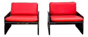 Set of Italian Ambrogio Armchairs by Giordano Falzoni for Gavina, 1970s
