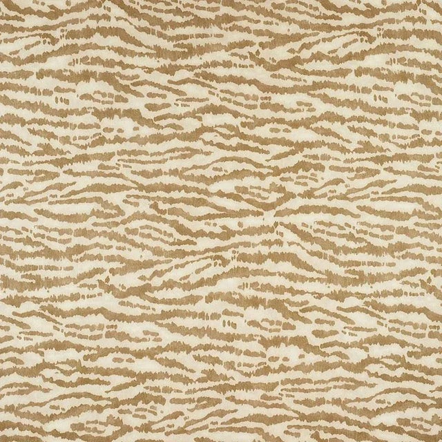 Sample - Schumacher Animaux Fabric in Natural For Sale