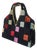 Lewis Black Cut Velvet Mod Handbag With Geometric Pattern, 1960's For Sale