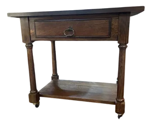 Antique Side Table on Castors