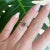 Contemporary Marguerite Ring Gold, Diamonds and Ruby Circa 1900, Size 4.5 For Sale - Image 3 of 5