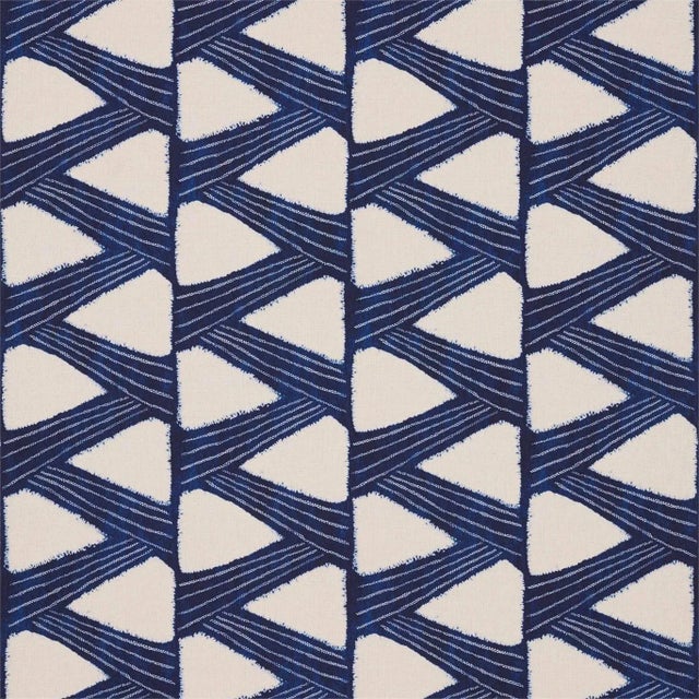 Zoffany Kanoko Fabric in Indigo - a Sample For Sale
