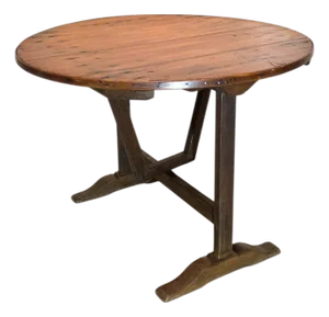Antique French Wine Tasting Tilt Top Table