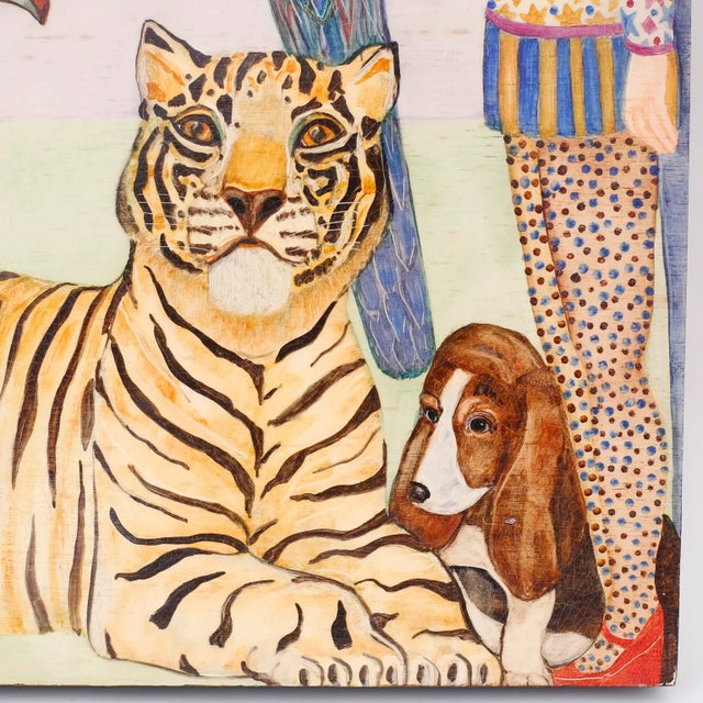 Modernist Oil Painting on Board For Sale - Image 4 of 10