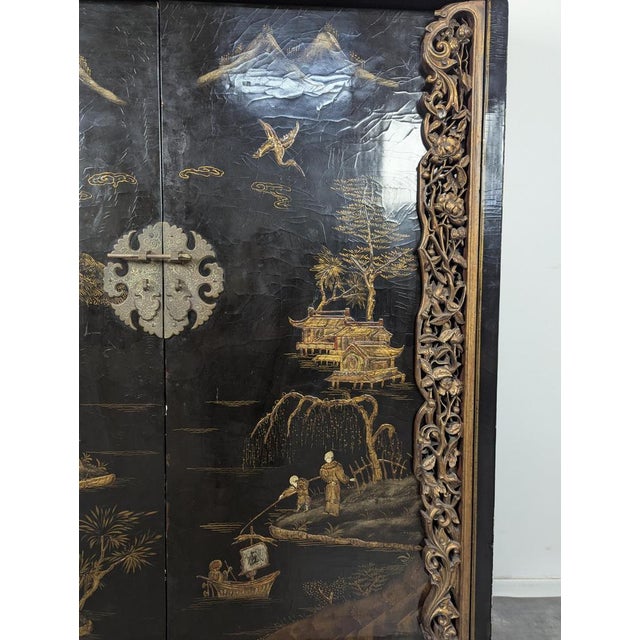 Early 20th Century Chinese Lacquer Sideboard For Sale - Image 9 of 11