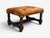 Baroque, Small Footstool, Leather, Turned Walnut, 19th C. For Sale - Image 4 of 12