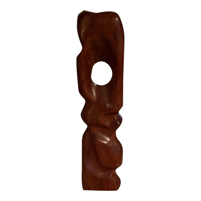 1950s Hand Carved Wooden Standing Totem Type Figure by Paul Richard (Dick) Perras For Sale