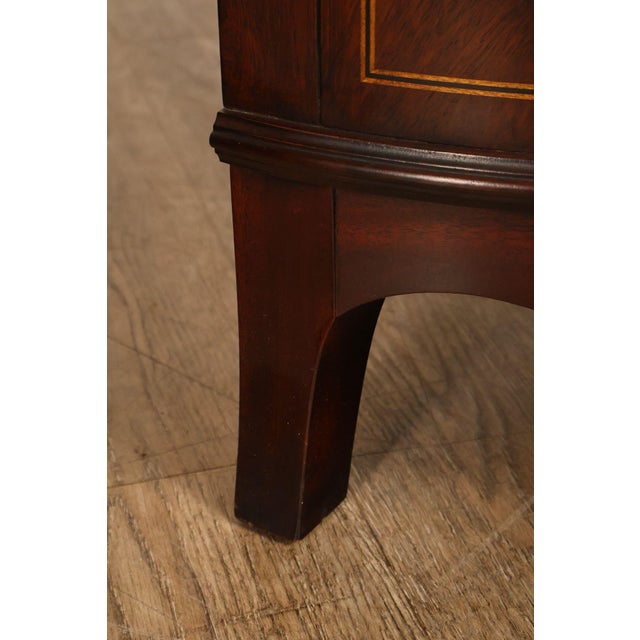 Henkel Harris Mahogany Demilune Console Cabinet Console For Sale - Image 14 of 18