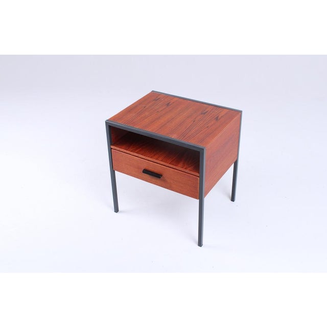 Metal Modern Carelle Teak Nightstands by Auping, 1960s, Set of 2 For Sale - Image 7 of 16