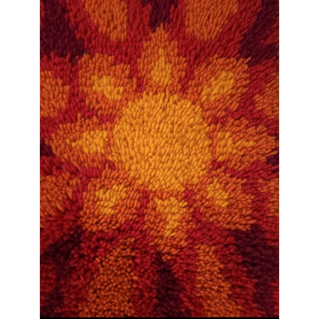 Mid-Century Modern German Wool Tapestry, 1970s, in Flawless conditions. Designed 1970 to 1979
