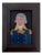 Matt Rix, Naive Style Admiral Portrait, Oil on Board For Sale