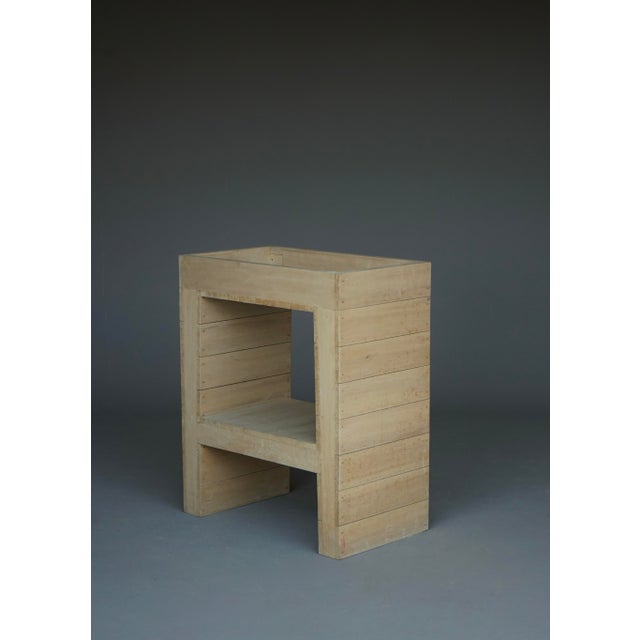 Wood Bossche School Two-Tier Side Table in the style of Dom Hans Van Der Laan, 1960s For Sale - Image 7 of 18