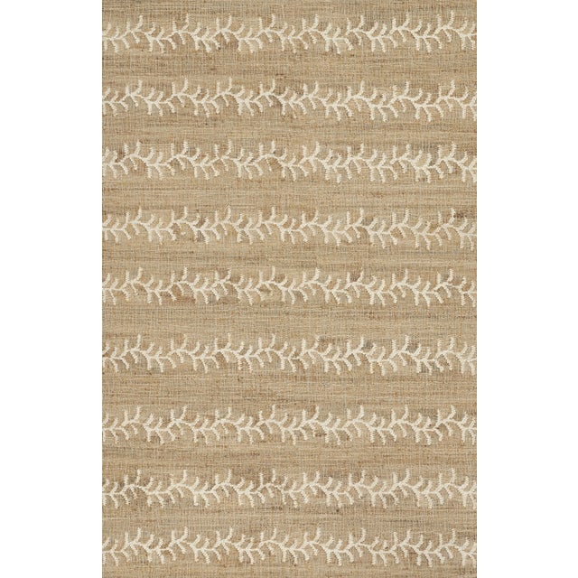 Erin Gates by Momeni Orchard Ivory Vine Hand Woven Rug 2'X8' Runner For Sale