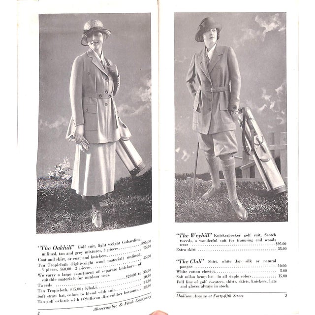 1920s "Abercrombie & Fitch Women's Sportswear 1921 Catalog For Sale - Image 5 of 12