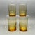 Libbey Glass Co. Vintage Mid-Century Modern Libbey “Malibu Gold” Amber Juice Glasses - Set of 4 For Sale - Image 4 of 9