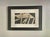 Contemporary Mid-Century (1956) Black & White Abstract Painting by Carmen Louis Cicero, Framed, Signed, 19” X 26” For Sale - Image 3 of 7