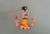 Vintage Murano Glass Ruffled Floral Pendant Light – Pink Swirl & Daisy Shades For Sale - Image 4 of 18