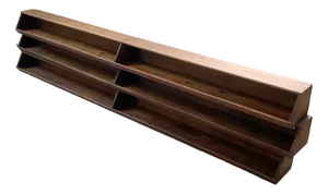 Wooden Wall Storage, 1950s, Set of 3
