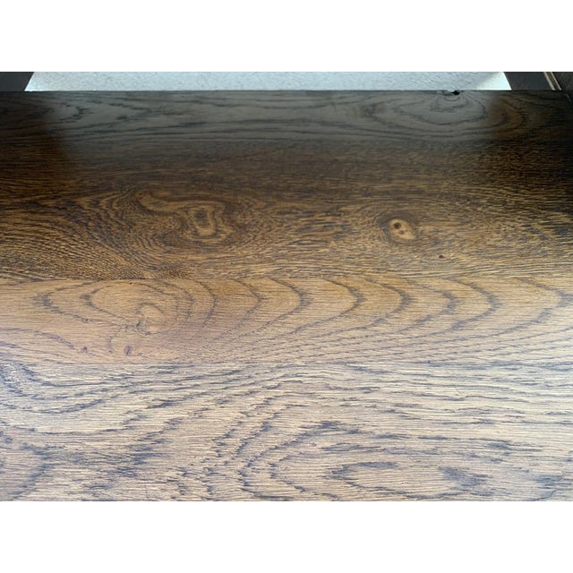 Spanish Wall Shelf in Massive Oak with a Pull-Out Shelf, 1970s For Sale - Image 16 of 18