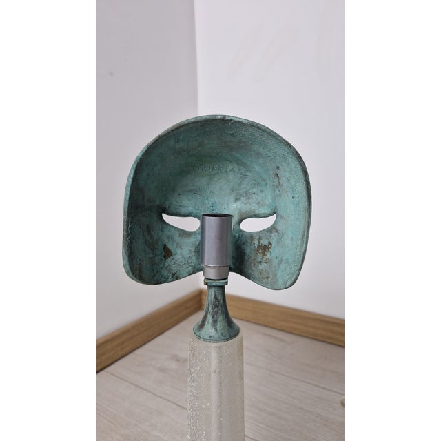 Metal Table Lamp Model in Glass and Bronze by Elin Raaberg Nielsen for Seguso Vetri Darte, 1980s For Sale - Image 7 of 18