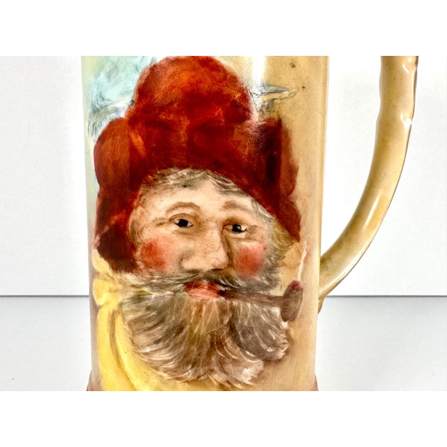 Limoges Style Hand Painted "Ozarks Hillbilly" Porcelain Mug with Old Fishing Lure for your consideration. The mug measures...
