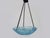 Vintage Art Deco Pendant Light in Blue Glass Paste from Verrerie Dart Degué, 1920s For Sale - Image 4 of 10
