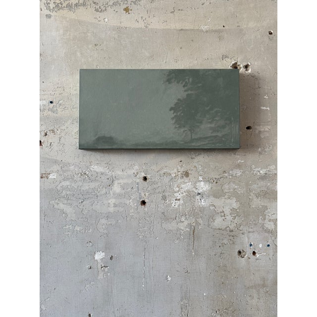 Original Landscape Painting on Canvas Panel, by Chelsea Fly. 12”W x 24”H x 1.5”D; wired for installation.