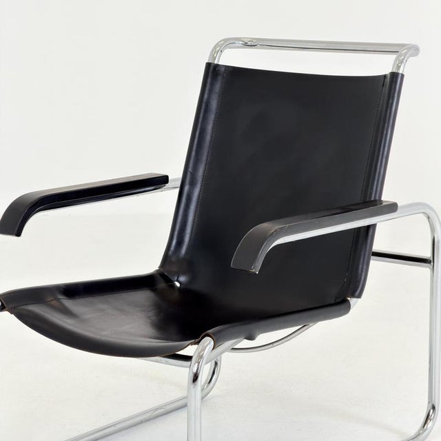 Mid-Century B35 - S35 L Lounge Chair by Marcel Breuer Bauhaus for Thonet, 1980s For Sale - Image 17 of 18