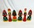 Wood 1990s Vintage Boho Chic Russian Hand Crafted Christmas Ornaments Set of 6 - Medium Size For Sale - Image 7 of 10