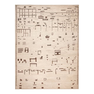 Nazmiyal Collection Large Modern Moroccan Area Rug For Sale