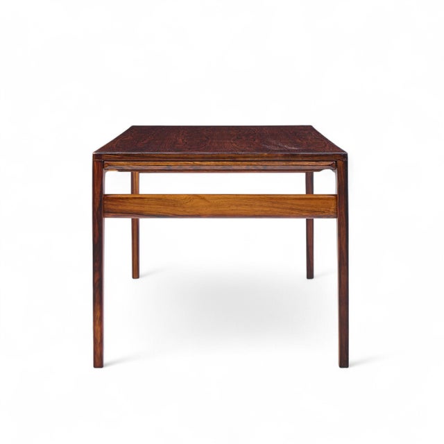 Johannes Andersen Johannes Andersen Mid Century Danish Rosewood Hidden Leaf Coffee Table For Sale - Image 4 of 11
