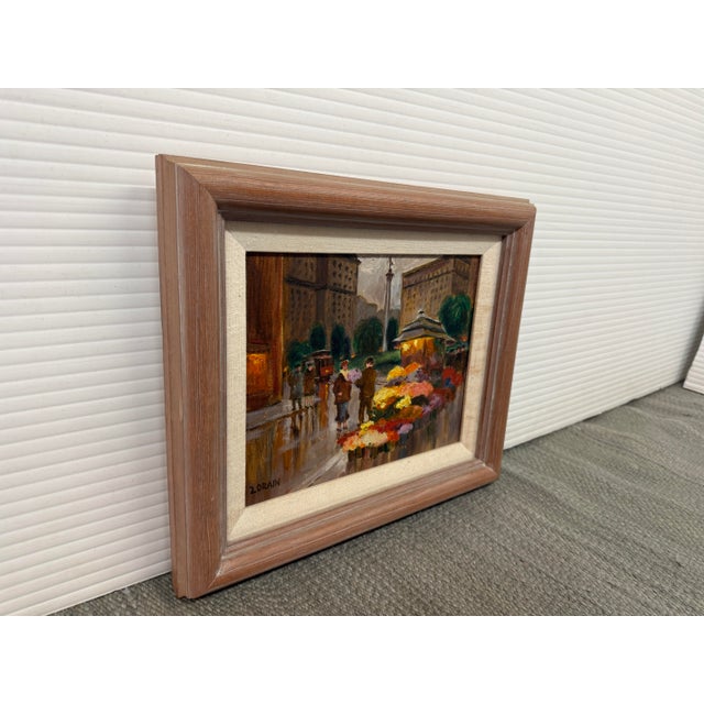 Design Plus Gallery presents the San Francisco Flower Market Oil Painting by Lorain. The artist was a great impressionist,...