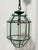 Mid-Century Modern Octagonal Chandelier Lantern in Brass and Beveled Glass in the style of Adolf Loos, 1960 For Sale - Image 3 of 13