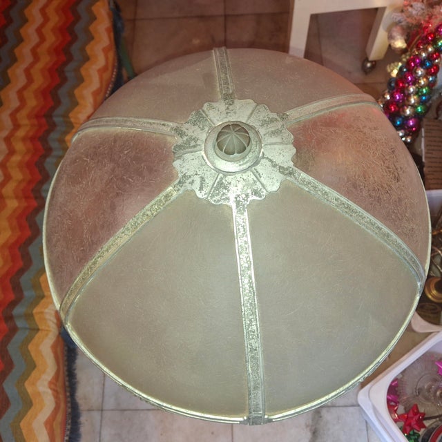 1910-20 Arts and Crafts Slag Glass Table Lamp For Sale - Image 10 of 12