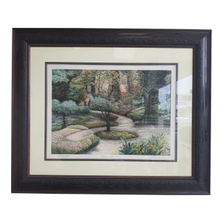 Framed Artist Proof 1988 "Shaded Path" Signed: Harold Altman For Sale