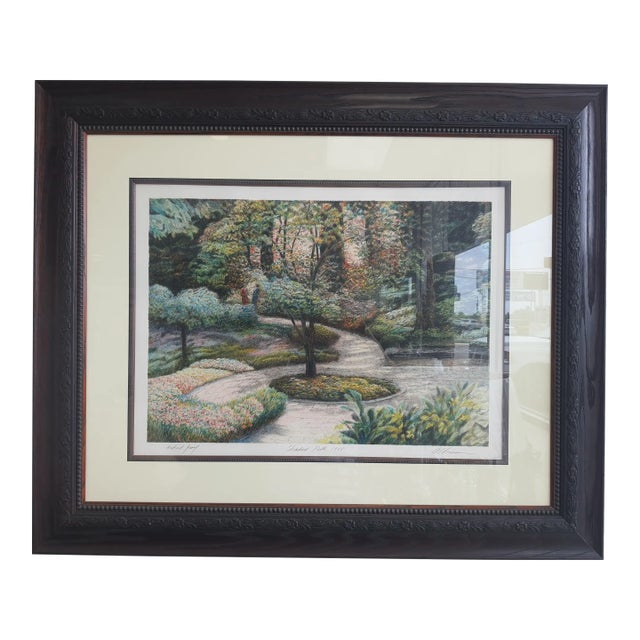 Framed Artist Proof 1988 "Shaded Path" Signed: Harold Altman For Sale