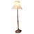 Brown Tall Turned Beech Floor Lamp, 1930 For Sale - Image 8 of 8