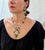 176ct Large Bead Emerald & 27 Ct Diamond Necklace & Earring Bridal Suite 18 Kt For Sale - Image 4 of 8
