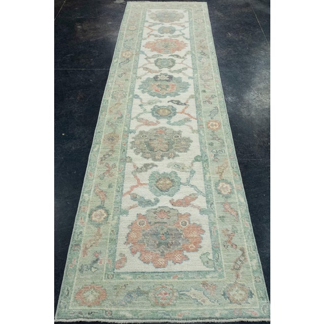Turkish Oushak Runner Rug 2'6" x 10' #17454 Explore a curated collection of hallway runners, wool rugs, and handmade...