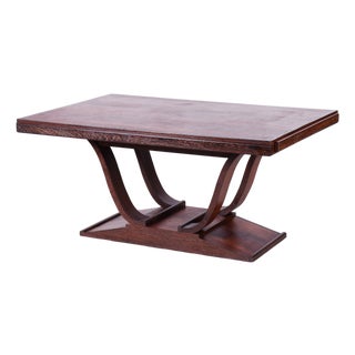 Art Deco Folding Table in Wengé, France, 1920s For Sale