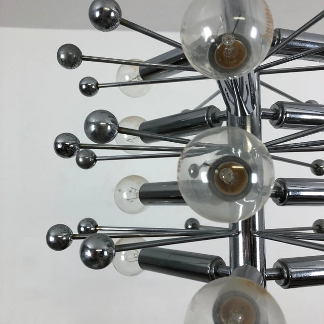 1970s Modernist Sputnik Pendant in Chrome, 1970s For Sale - Image 5 of 16