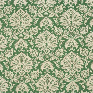 Schumacher Gianna Embroidery Fabric In Emerald