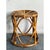 Vintage Boho Bent Rattan Low Stool For Sale - Image 9 of 10