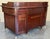 Wood Mid 20th Century Art Deco Desk Table with Two faces and Two levels For Sale - Image 7 of 18