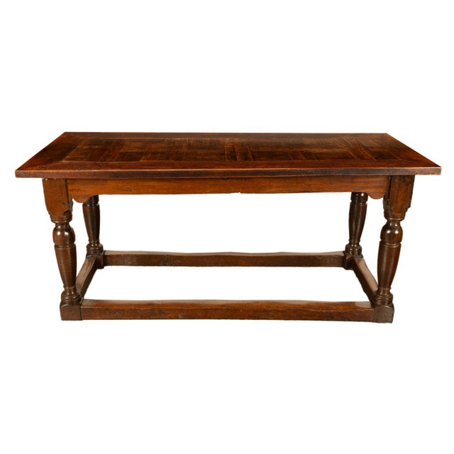 Antique 18th Century French Oak Country Parquetry Refectory Dining Table 1680 For Sale - Image 10 of 13