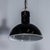 English Black Enamel Factory Lamp, 1940s For Sale - Image 3 of 11