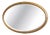 Large Italian Gilt Oval Mirror, 1900s For Sale