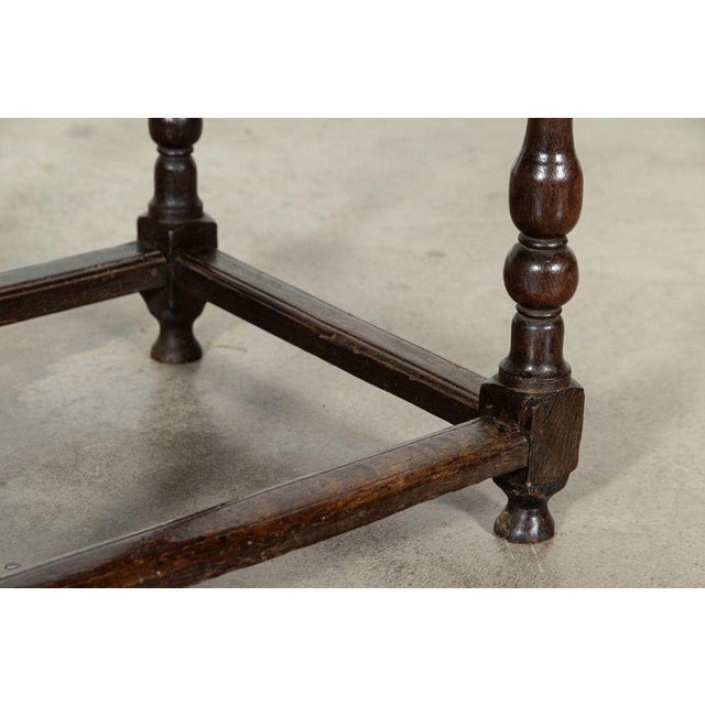 Early 19th Century English Vernacular Oak Hall Table, 1800s For Sale - Image 12 of 15